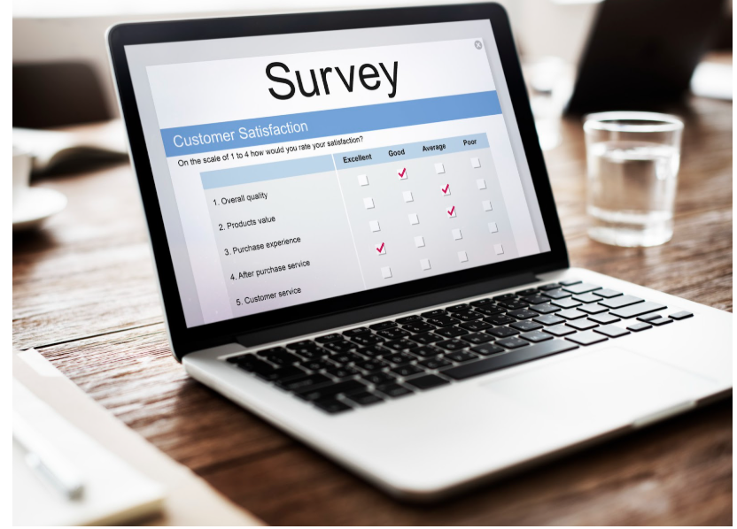 A digital dashboard displaying real-time customer sentiment scores and trending feedback topics analyzed by AI.
